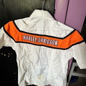 Harley Davidson Zip up Shirt